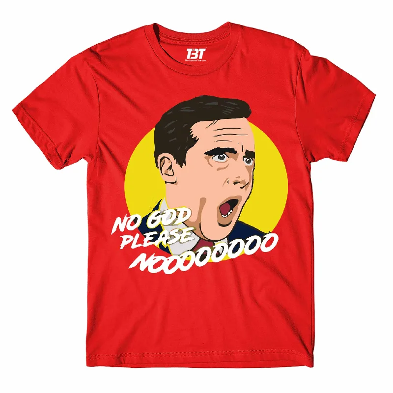 side flap t-shirts -The Office T shirt - God No Please No