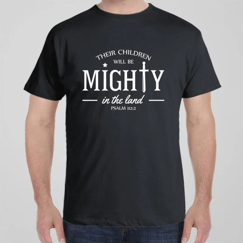 long graphic t-shirts -Their children will be mighty T-shirt