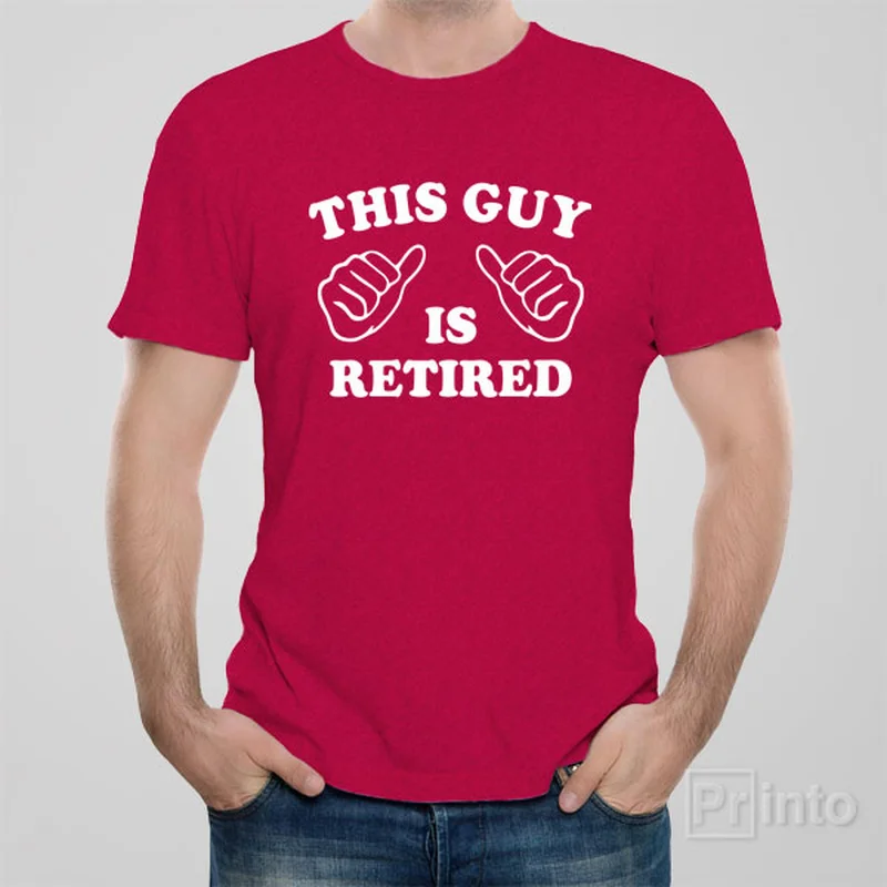 wave hem t-shirts -This guy is retired - T-shirt