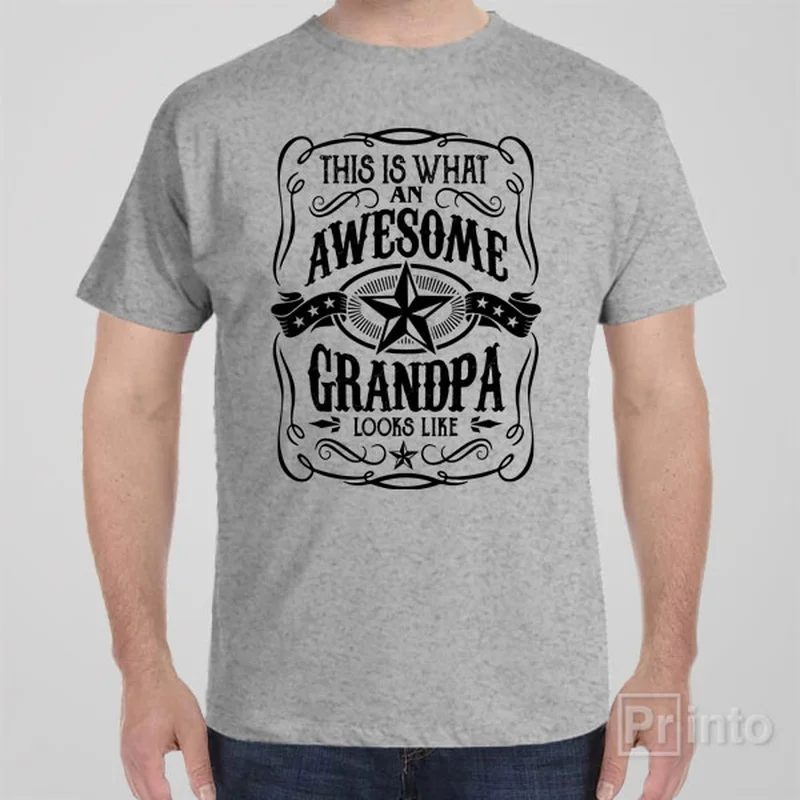 cerise workout t-shirts -This is what an awesome grandpa looks like - T-shirt