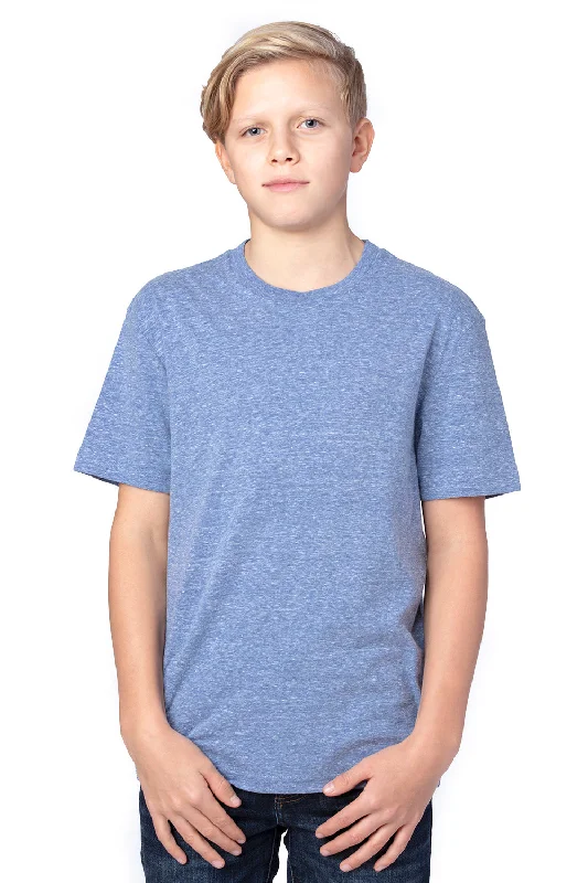 petite retro t-shirts -Threadfast Apparel Youth Short Sleeve Crewneck T-Shirt - Navy Blue