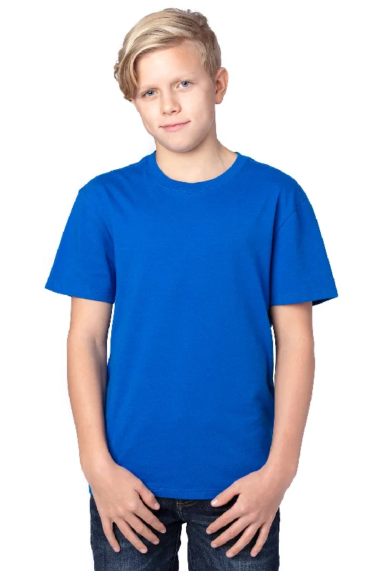 club bold t-shirts -Threadfast Apparel Youth Ultimate Short Sleeve Crewneck T-Shirt - Royal Blue