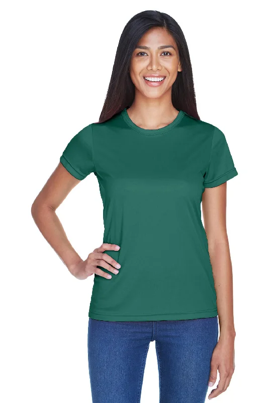 sienna swirl t-shirts -UltraClub Womens Cool & Dry Performance Moisture Wicking Short Sleeve Crewneck T-Shirt - Forest Green