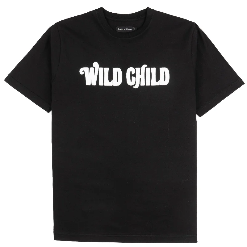 nickel print t-shirts -Wild Child Tee - Black