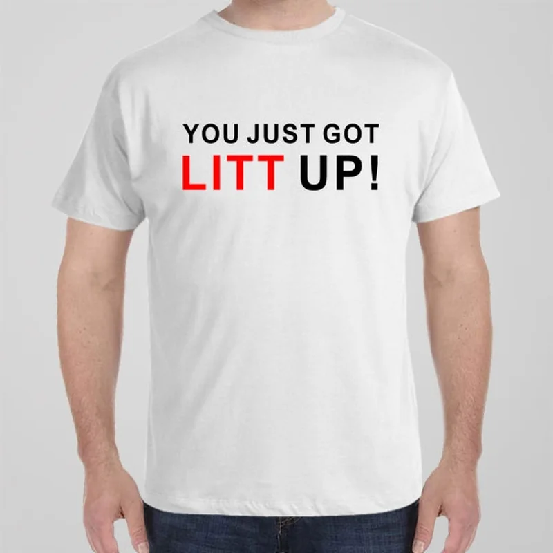 tailored cut t-shirts -You just got litt up - T-shirt