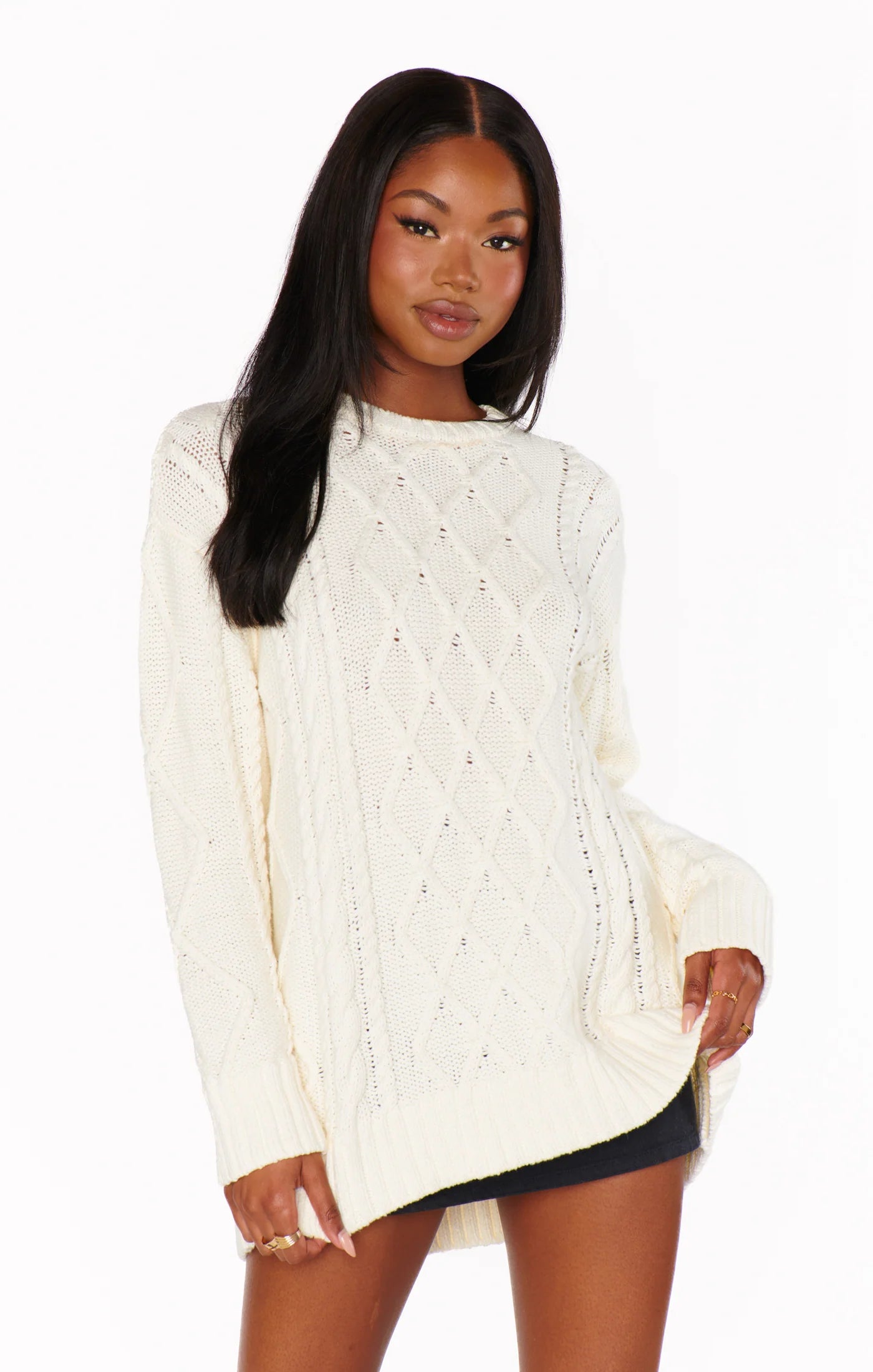 pullover sweater with scallops -Day to Day Sweater