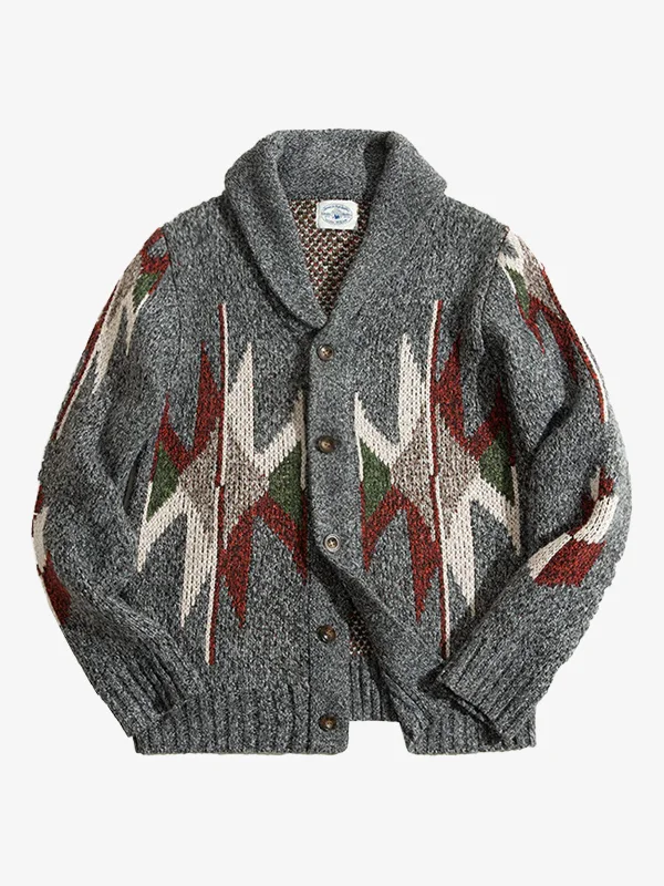 topaz cardigan warm glow -Ethnic style Navajo Knitted Cardigan