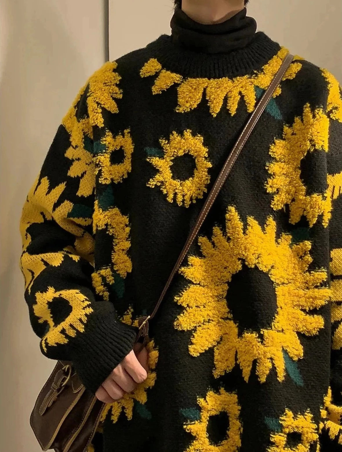 cropped pullover sweater casual -Sunflower Warming Jumper