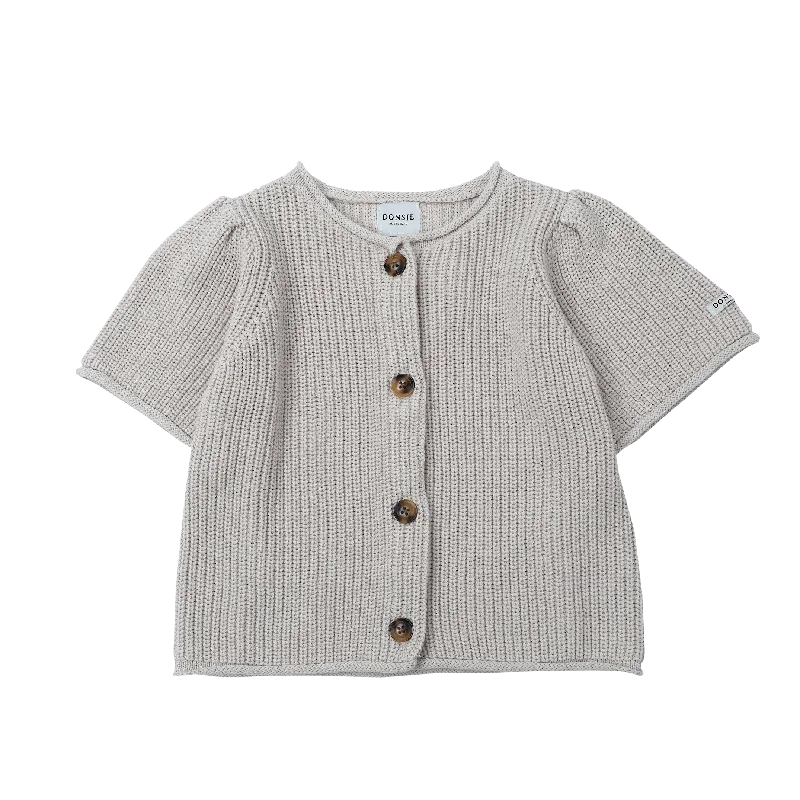 cardigan with crystal trim -Ziffi Cardigan | Soft Sand