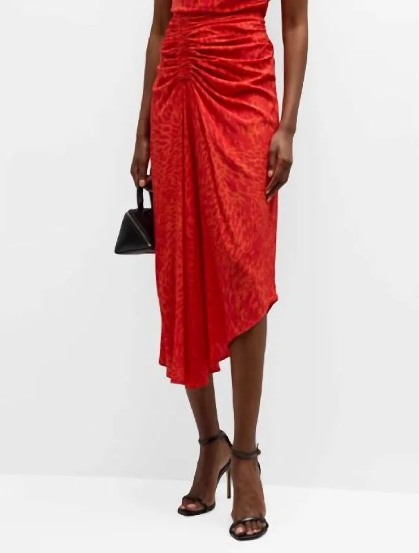 curve weave skirts -Adeline Skirt In Flamme