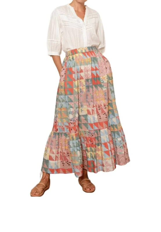 light utility skirts -Coco Skirt In Pastel Geo