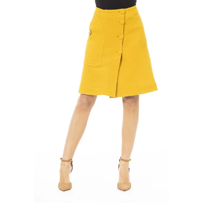 scarlet relaxed skirts -Jacob Cohen Elegant  Wool-Blend Women's Skirt