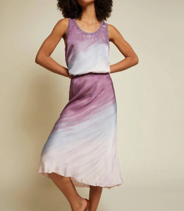 baby relaxed skirts -Mabel Midi Skirt In Mood Ring Tie Dye