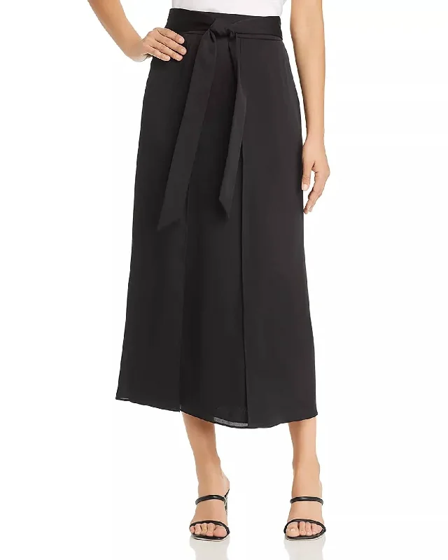 midnight utility skirts -Sahara Tie-Waist Skirt In Black