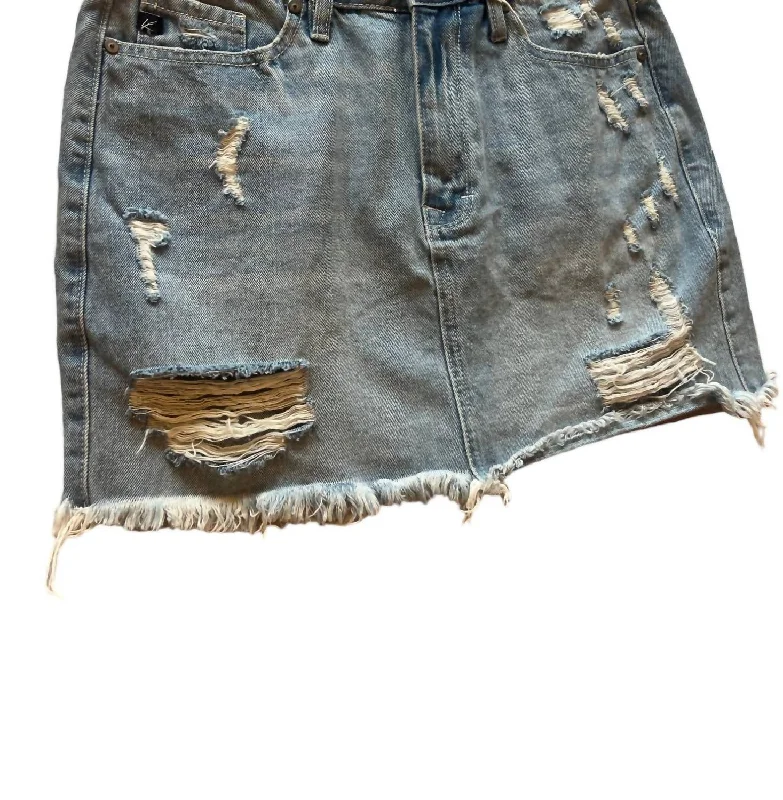 jet weave skirts -Women's Mini Skirt In Denim