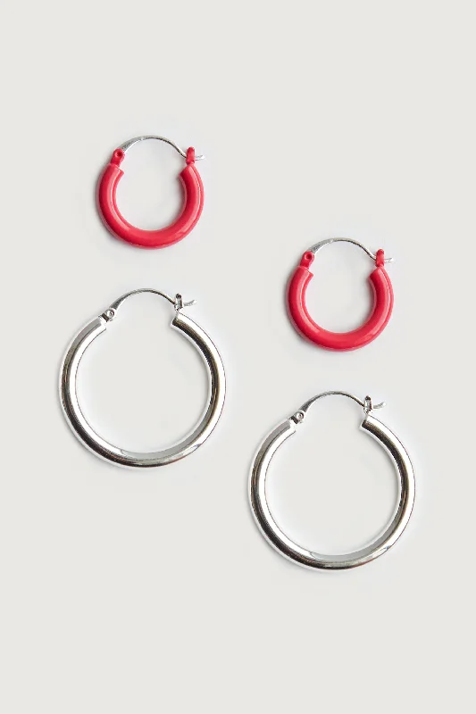 short cardigan urban chic -ENAMEL HOOP SET