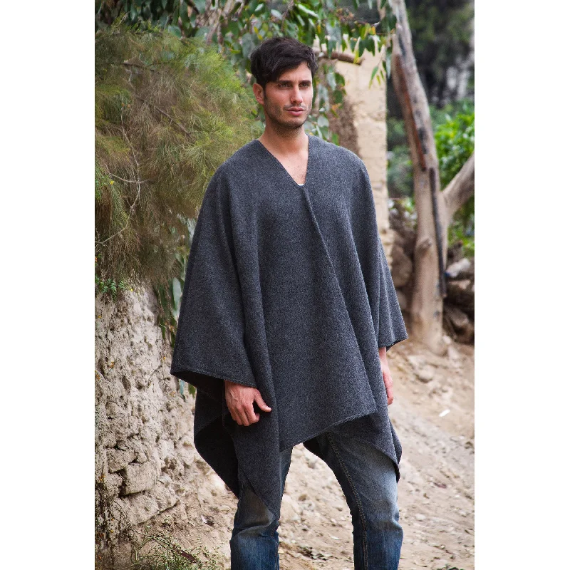 cardigan for women soft mint -Inca Explorer Men's Alpaca Blend Poncho