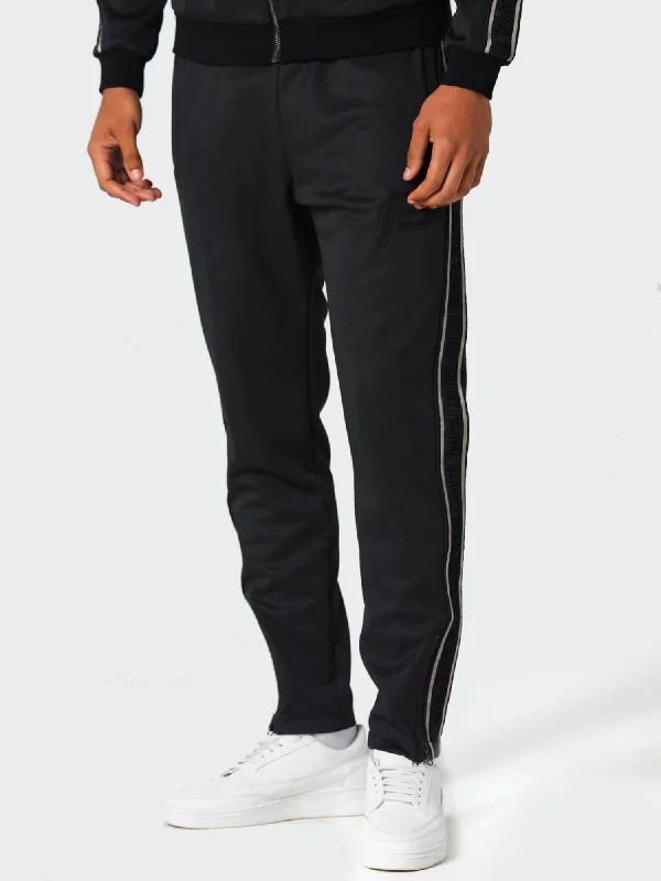 indie vibe pants -Drofford Black Jog Pants