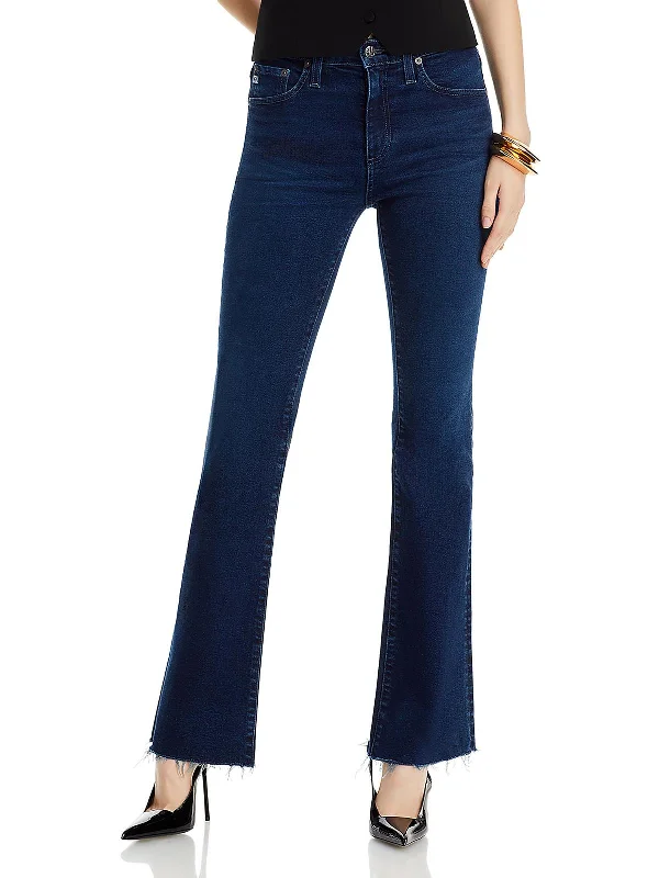 workout flex pants -Farrah Womens Denim High Rise Fit Bootcut Jeans