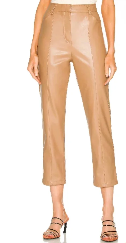 kiwi stretch pants -Jen Trouser In Cognac