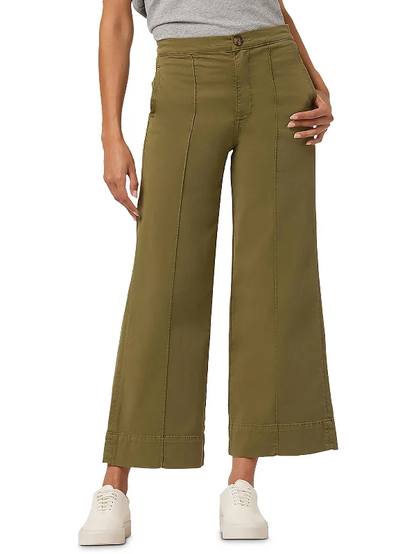 fluid weave pants -Madison Womens Mid Rise Daytime Wide Leg Pants