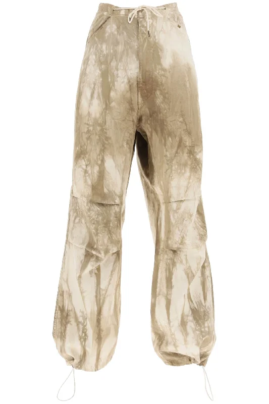 blush gold pants -park Women's Daisy Tie-Dye Baggy Pants