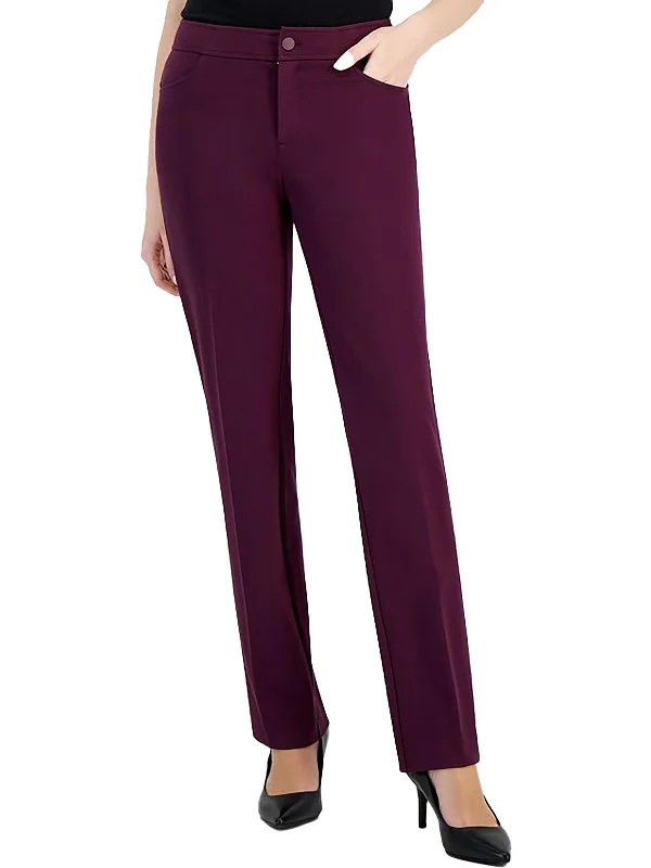 umber grey pants -The Jillian Womens Low Rise Office Bootcut Pants