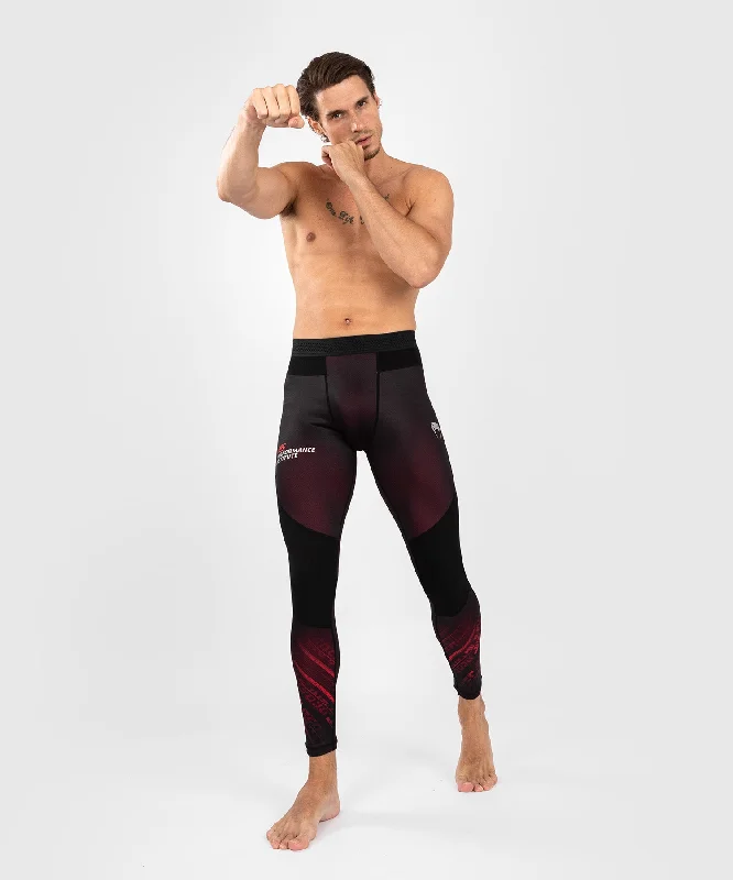 round cut pants -UFC Venum Performance Institute 2.0 Men’s Performance Tight - Black/Red