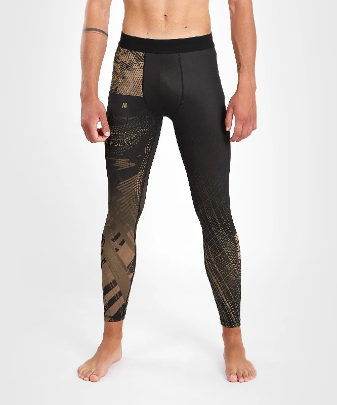 iron grey pants -Venum Gorilla Jungle Spats - Black/Sand