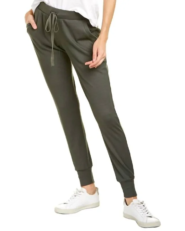 breezy check pants -Waffle Jogger Pant In Green