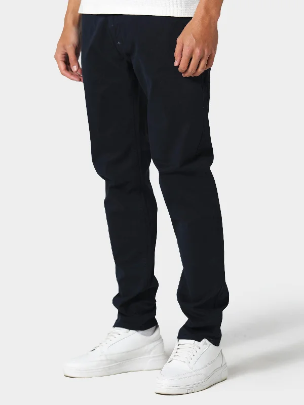 grunge ripped pants -Wellington Navy Chinos