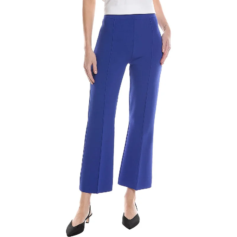 polo waist pants -Womens Flare Elastic Waist Dress Pants