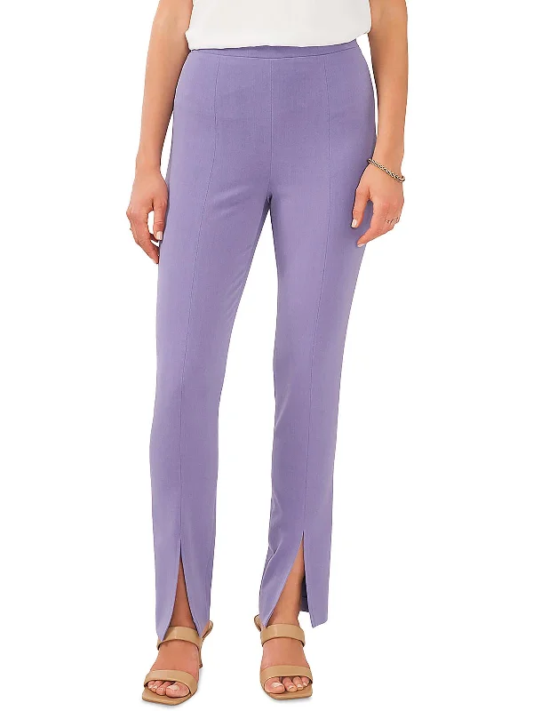 peach comfy pants -Womens High Rise Business Straight Leg Pants