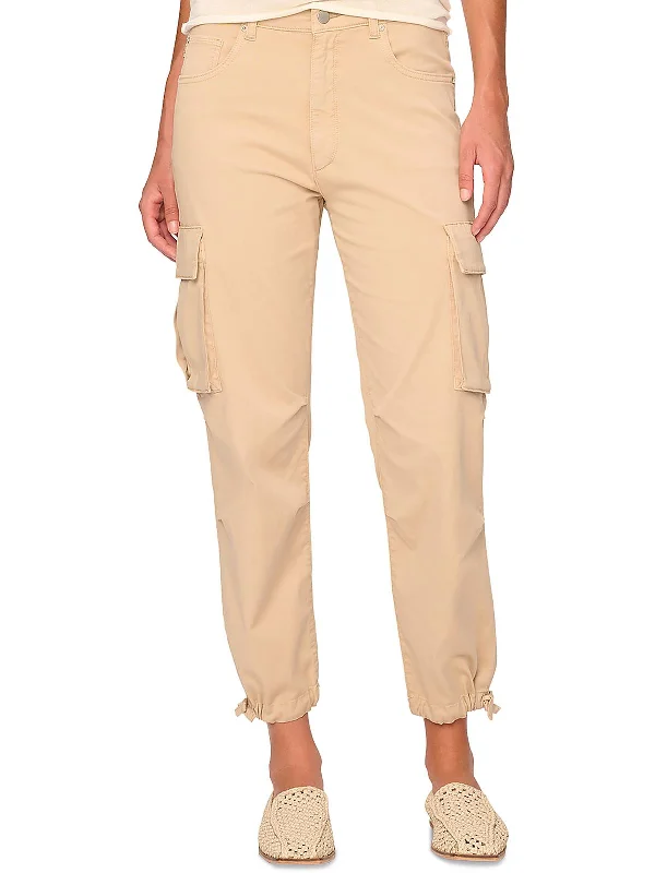 airy utility pants -Womens High Rise Cargo Jogger Pants