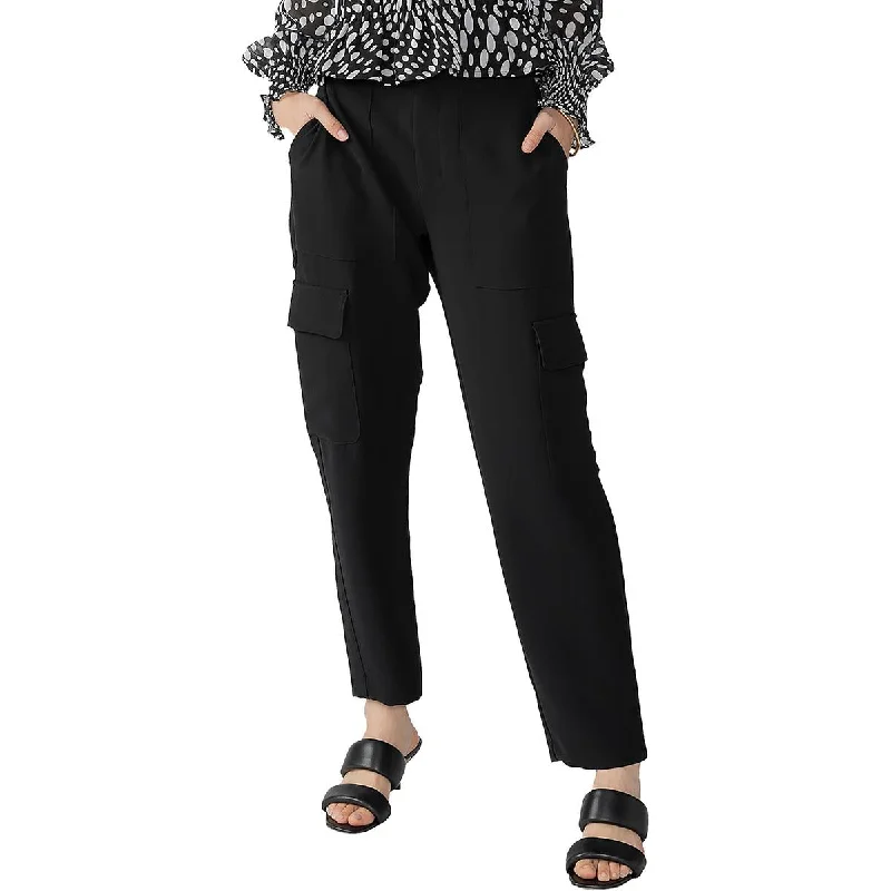 long stretch pants -Womens High Rise Casual Cargo Pants