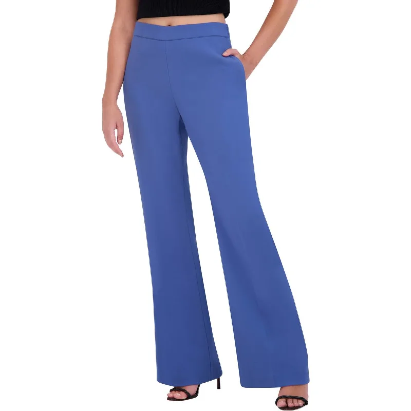 purl twill pants -Womens High Waist Pocket Flared Pants