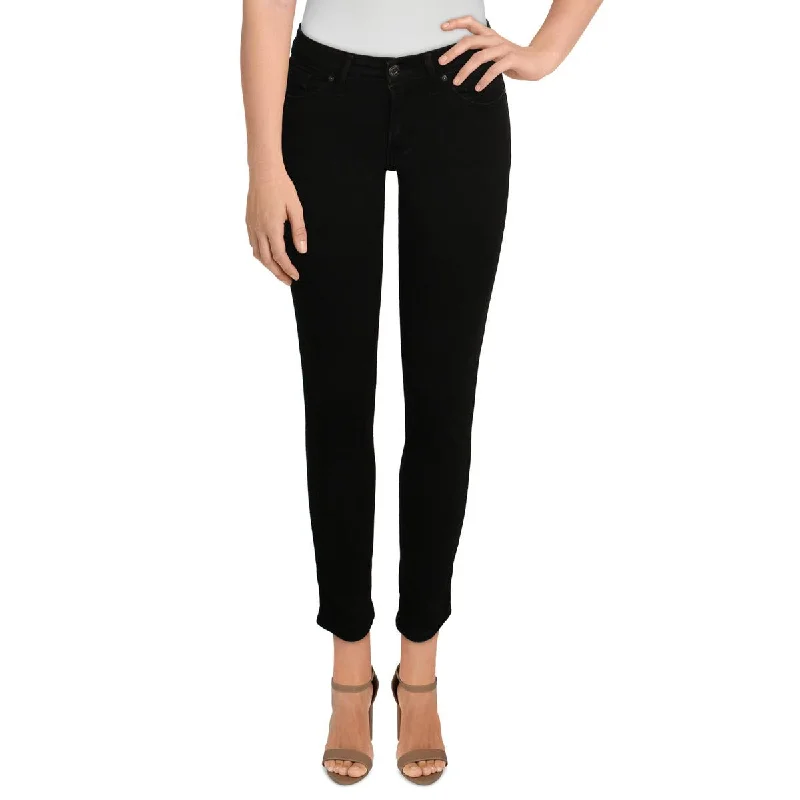 Womens Mid-Rise Skinny Leg Skinny Jeans