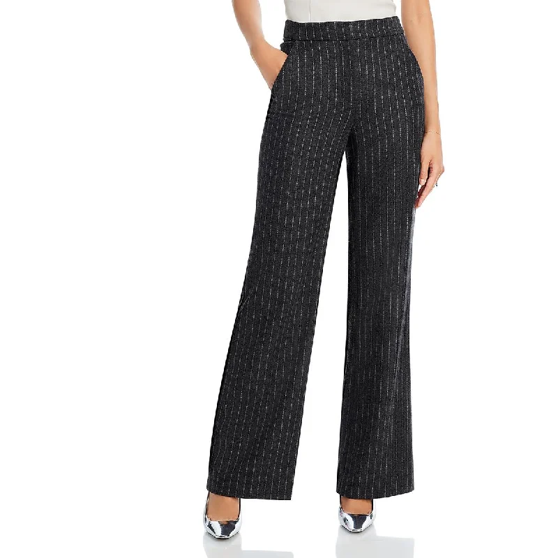 ventilated active pants -Womens Pin Strip Wool Trouser Pants