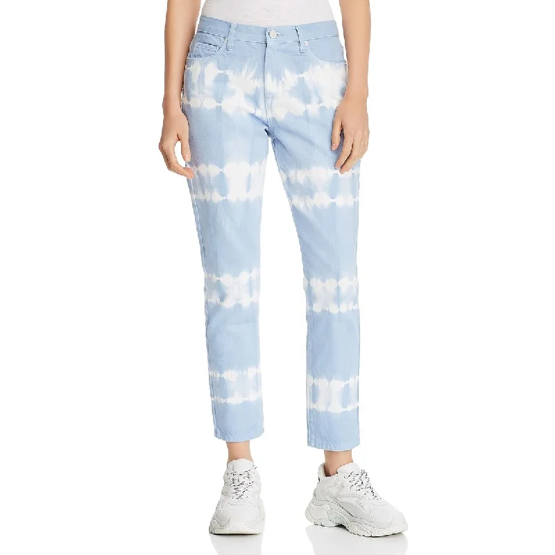 celery stretch pants -Womens Tie-Dye High Rise Straight Leg Jeans